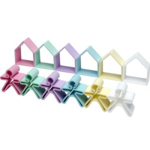 achetez Lot de 6 personnages + 6 maisons Pastel Dëna au meilleur prix en promo