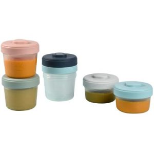 achetez Lot de 6 pots de conservation bleu et rose (90 ml et 150 ml) Béaba au meilleur prix en promo