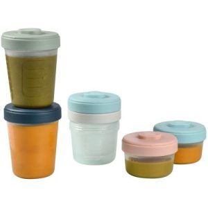 achetez Lot de 6 pots de conservation bleu