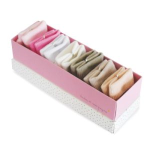 achetez Lot de 7 paires de chaussettes bébé rose et taupe (0-6mois) Doudou et Compagnie au meilleur prix en promo