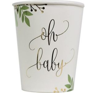 achetez Lot de 8 gobelets en carton Oh Baby Arty Fêtes Factory au meilleur prix en promo