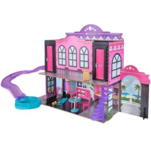 achetez Maison de poupée Luxe Life 2 en 1 Hôtel + toboggan KidKraft au meilleur prix en promo