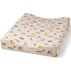 achetez Matelas à langer Fritz Safari écru (65 x 50 cm) Liewood au meilleur prix en promo