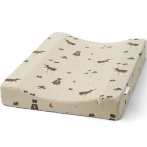 achetez Matelas à langer Fritz Superhero Dune mix (65 x 50 cm) Liewood au meilleur prix en promo