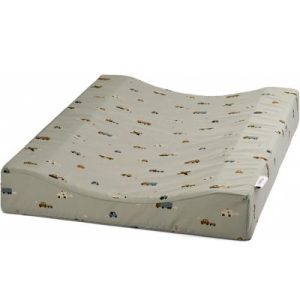 achetez Matelas à langer Vehicles dove blue mix (50 x 65 cm) Liewood au meilleur prix en promo