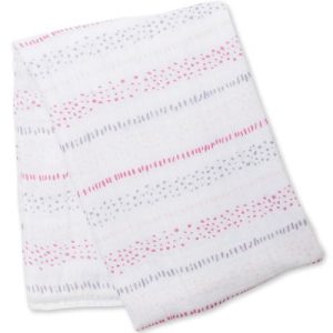 achetez Maxi lange Mousseline de coton Points charmants (120 x 120 cm) Lulujo au meilleur prix en promo