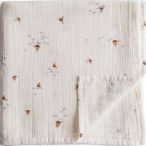 achetez Maxi lange en coton bio Boats (120 x 120 cm) Mushie au meilleur prix en promo