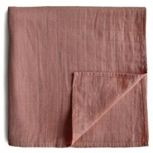 achetez Maxi lange en coton bio Cedar (120 x 120 cm) Mushie au meilleur prix en promo