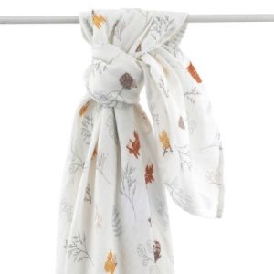 achetez Maxi lange en coton bio Dream forest (120 x 120 cm) Little Crevette au meilleur prix en promo