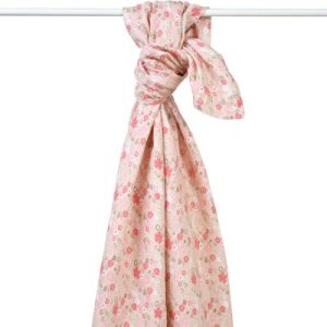 achetez Maxi lange en coton bio Mila (120 x 120 cm) Little Crevette au meilleur prix en promo