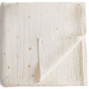achetez Maxi lange en coton bio Sun (120 x 120 cm) Mushie au meilleur prix en promo
