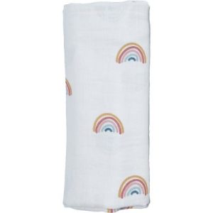 achetez Maxi lange en coton biologique Rainbow Arc-en-ciel (120 x 120 cm) Fabelab au meilleur prix en promo