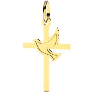 achetez Médaille Colombe gravée (or jaune 375°) Lucas Lucor au meilleur prix en promo