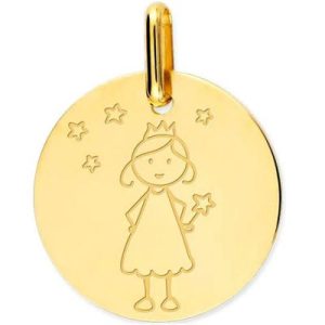 achetez Médaille Fée personnalisable (or jaune 750°) Lucas Lucor au meilleur prix en promo