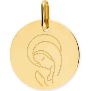 achetez Médaille Vierge Marie personnalisable (or jaune 375°) Lucas Lucor au meilleur prix en promo