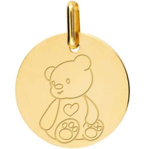 achetez Médaille ourson personnalisable (or jaune 375°) Lucas Lucor au meilleur prix en promo