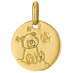 achetez Médaille ronde Ourson 14 mm (or jaune 750°) Premiers Bijoux au meilleur prix en promo