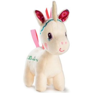 achetez Mini peluche Louise la licorne (13 cm) Lilliputiens au meilleur prix en promo