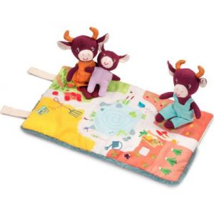 achetez Mini peluches la famille de Rosalie la vache (10-16 cm) Lilliputiens au meilleur prix en promo