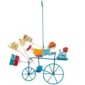 achetez Mobile de décoration Triplette école buissonnière bleu L'oiseau bateau au meilleur prix en promo