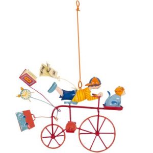 achetez Mobile de décoration Triplette école buissonnière rouge L'oiseau bateau au meilleur prix en promo