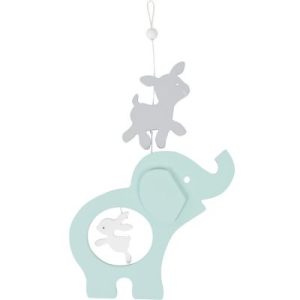 achetez Mobile décoratif en Bois Eléphant et lapin BAMBAM au meilleur prix en promo