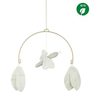 achetez Mobile libellule Lin français off white Nobodinoz au meilleur prix en promo