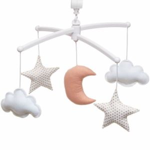 achetez Mobile musical lune rose gold (mélodie au choix) Pouce et Lina au meilleur prix en promo