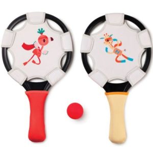 achetez Mon premier jeu de tennis Anaïs le flamant rose Lilliputiens au meilleur prix en promo