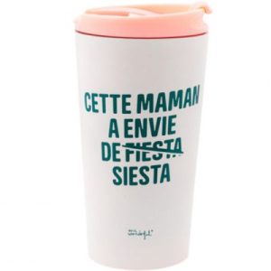 achetez Mug de voyage Cette maman a envie de siesta (370 ml) Mr. Wonderful au meilleur prix en promo