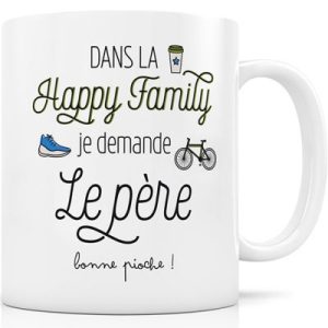 achetez Mugen céramique Dans la Happy Family je demande le père Créa Bisontine au meilleur prix en promo