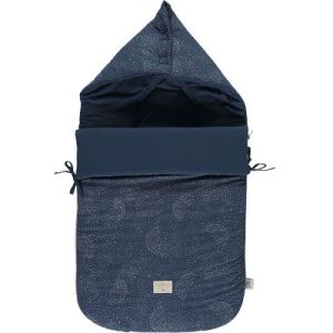 achetez Nid d'ange passe sangle en coton bio Gold bubble Night blue (90 cm) Nobodinoz au meilleur prix en promo