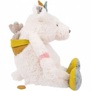 achetez Ours blanc musical Pom Le voyage d'Olga (30 cm) Moulin Roty au meilleur prix en promo