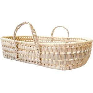 achetez Panier à langer pour poupée en feuilles de palmier (50 x 32 cm) Kikadu au meilleur prix en promo