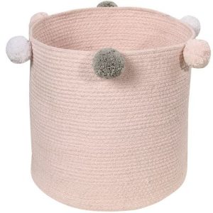 achetez Panier de rangement Bubbly en coton rose (30 x 30 cm) Lorena Canals au meilleur prix en promo