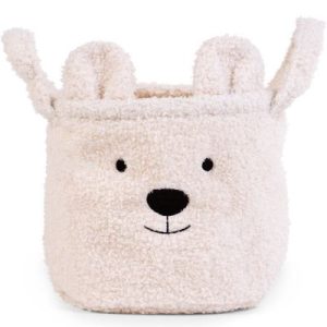 achetez Panier de rangement Teddy écru (25 x 20 cm) Childhome au meilleur prix en promo