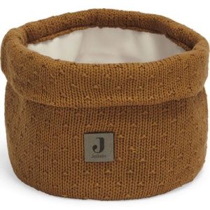 achetez Panier de toilette Bliss Knit Caramel (14 x 18 cm) Jollein au meilleur prix en promo