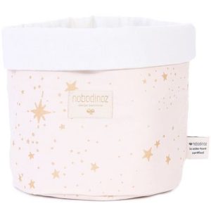 achetez Panier de toilette Panda Gold stella Dream pink (20 x 24 cm) Nobodinoz au meilleur prix en promo
