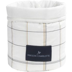 achetez Panier de toilette Saint Honoré carreaux (19 x 15 cm) Maison Charlotte au meilleur prix en promo