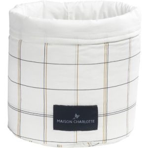 achetez Panier de toilette Saint Honoré carreaux (24 x 20 cm) Maison Charlotte au meilleur prix en promo