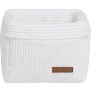achetez Panier de toilette Sense blanc (18 x 18 cm) Baby's Only au meilleur prix en promo