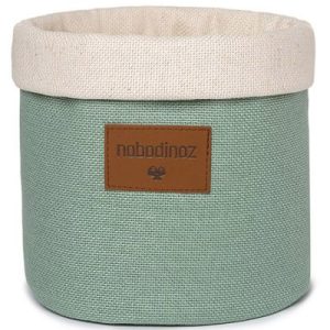 achetez Panier de toilette Tango Pure Line eden green (19 x 16 cm) Nobodinoz au meilleur prix en promo