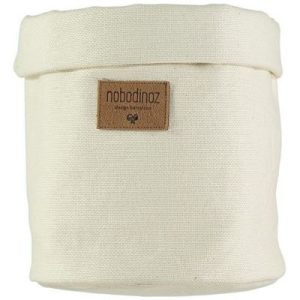 achetez Panier de toilette Tango écru (19 x 16 cm) Nobodinoz au meilleur prix en promo