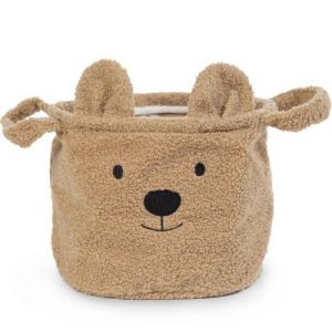 achetez Panier de toilette Teddy beige (25 x 20 cm) Childhome au meilleur prix en promo