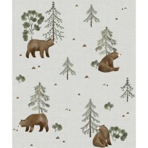 achetez Papier peint Mountain & bears (50 cm x 10 m) Lilipinso au meilleur prix en promo