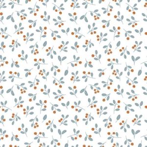 achetez Papier peint Wild Berries blanc et camel (50 cm x 10 m) Lilipinso au meilleur prix en promo