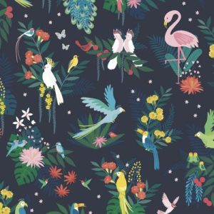 achetez Papier peint intissé Défilé d'oiseaux (10 m) Lilipinso au meilleur prix en promo