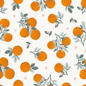 achetez Papier peint mandarines Tangerine (50 cm x 10 m) Lilipinso au meilleur prix en promo