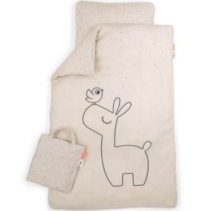achetez Parure de lit en coton bio Lalee Sable (100 x 140 cm) Done by Deer au meilleur prix en promo