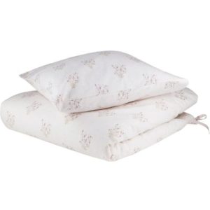 achetez Parure de lit en coton bio Madeleine powder (100 x 140 cm) Maison Charlotte au meilleur prix en promo